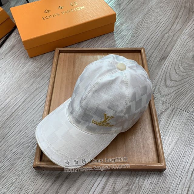 LV新品男士帽子 路易威登經典棋盤格鴨舌帽棒球帽  mm1340